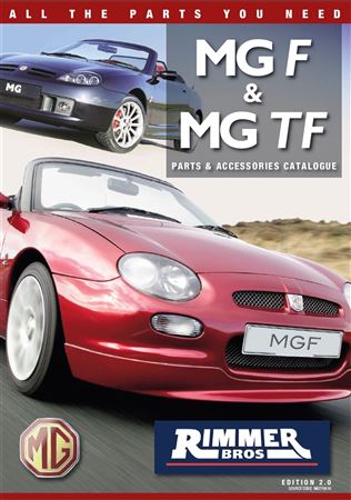 MGF and MG TF Catalogue 1995-2005 - MGF CAT - Rimmer Bros